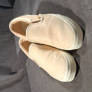 Vans Slip On DX "Veggie Tan" Leather Sneakers VG- US 8.5 UltraCush